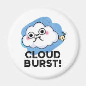 Cloud Burst Funny Cloud Fart Pun Magneet (Voorkant)