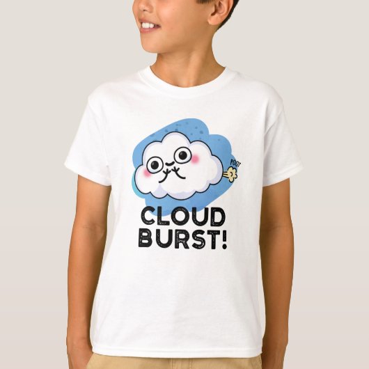 Cloud Burst Funny Cloud Fart Pun T-shirt (Voorkant)