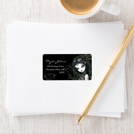 "Cloud Burst" Steampunk Aviatrix Fairy Labels (Insitu)