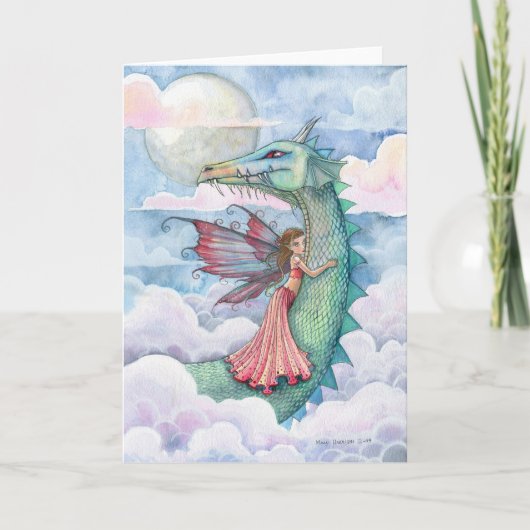 Cloud Busting Fairy Dragon Kaart door Molly Harris (Voorkant)