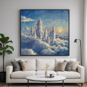 Cloud Castle - Painterly Fantasy Art Poster