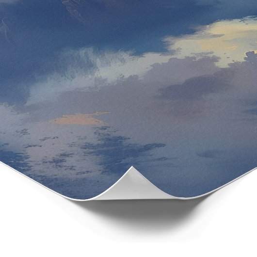 Cloud Castle - Painterly Fantasy Art Poster (Hoek)