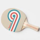 Cloud Chaser Curl Strepen met Naam Tafeltennisbatje (Zijkant)