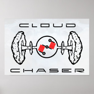 Cloud Chaser Poster White