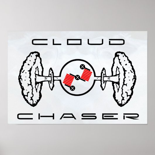 Cloud Chaser Poster White (Voorkant)
