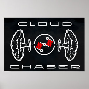 Cloud Chaser Poster zwart