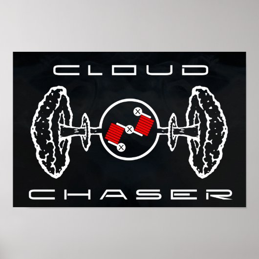 Cloud Chaser Poster zwart (Voorkant)