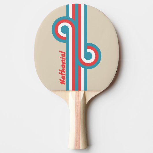 Cloud Chaser Stripe Loop met naam Tafeltennisbatje (Voorkant)