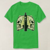 Cloud Chaser Vaping Skull T-shirt (Design voorkant)