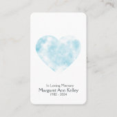 Cloud Christelijke foto gebed Kaart Visitekaartje (Voorkant)