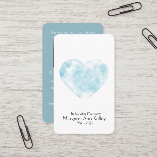 Cloud Christelijke foto gebed Kaart Visitekaartje (Voorkant / Achterkant in situ)