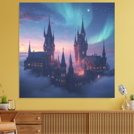 Cloud City of Light Canvas Afdruk (Insitu (Woonkamer))