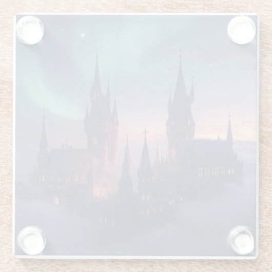 Cloud City of Light Glazen Onderzetter (Achterkant)