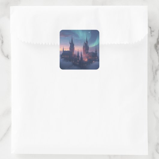 Cloud City of Light Vierkante Sticker (Tas)
