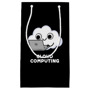 Cloud Computing Computer Weather Pun Dark BG Klein Cadeauzakje