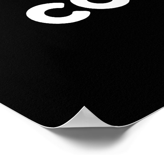 Cloud Computing Computer Weather Pun Dark BG Poster (Hoek)