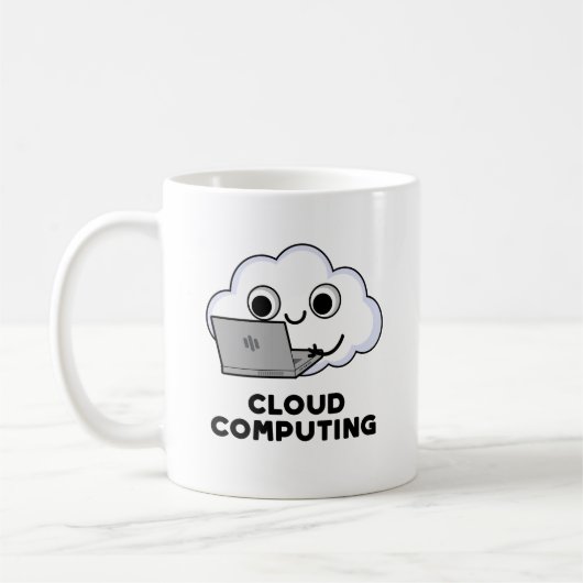 Cloud Computing Funny Computer Weather Pun Koffiemok (Links)