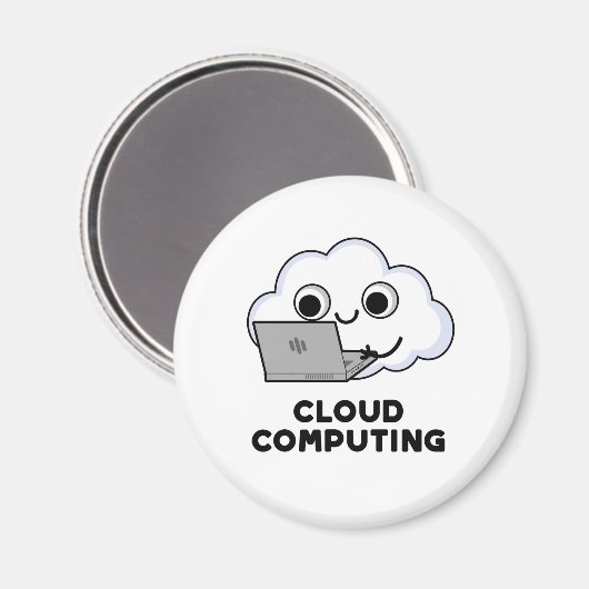 Cloud Computing Funny Computer Weather Pun Magneet (Voorkant / Achterkant)