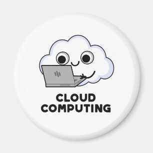 Cloud Computing Funny Computer Weather Pun Magneet