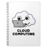 Cloud Computing Grappige Computer Weer Stunt Notitieboek (Voorkant)