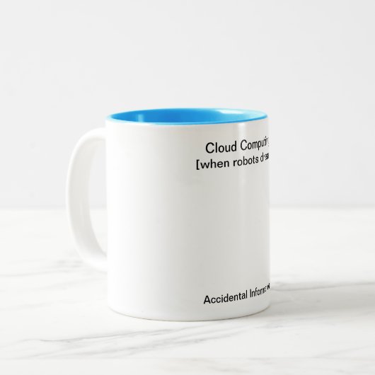 Cloud Computing (wanneer robots dromen) - Mok (Voorkant links)