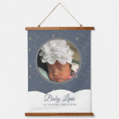 Cloud Constellation Faux Gold New Baby Hangend Wandkleed (Voorkant)