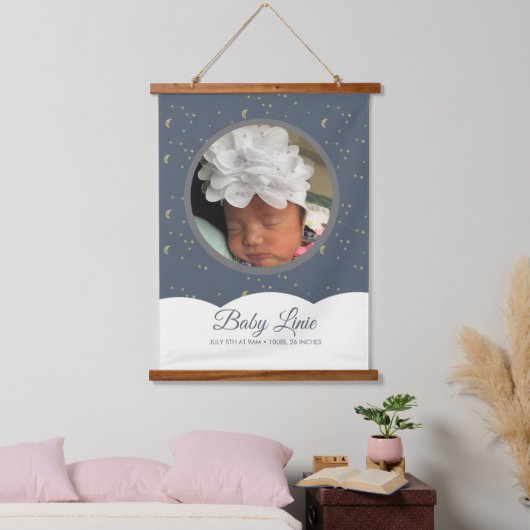 Cloud Constellation Faux Gold New Baby Hangend Wandkleed (Slaapkamer)