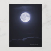 Cloud Covering Full Moon Briefkaart (Voorkant)