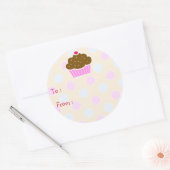 Cloud Cupcake Gift Label Sticker (Envelop)