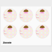 Cloud Cupcake Gift Label Sticker (Vel)