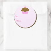 Cloud Cupcake Gift Label Sticker (Tas)