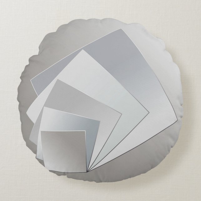 Cloud Dancer Rond Kussen (Voorkant)