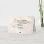 Cloud de Verdediger, 5" x 7" Vouwkaart Kaart (Achterkant)
