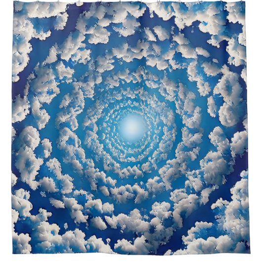 Cloud Design Douchegordijn (Voorkant)