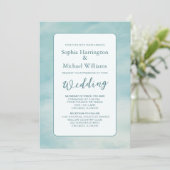 Cloud digitale bruiloft uitnodiging QR code etheri (Staand voorkant)