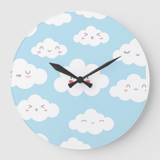 Cloud Dream Wall Clock Grote Klok (Voorkant)