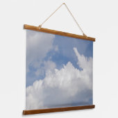 Cloud Dreamer Wood Toppped Wall Tapestry Hangend Wandkleed (Gebogen)