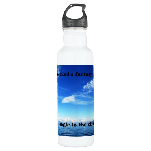 Cloud Eagle Waterfles (Voorkant)