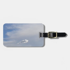 Cloud en cloud bagagelabel