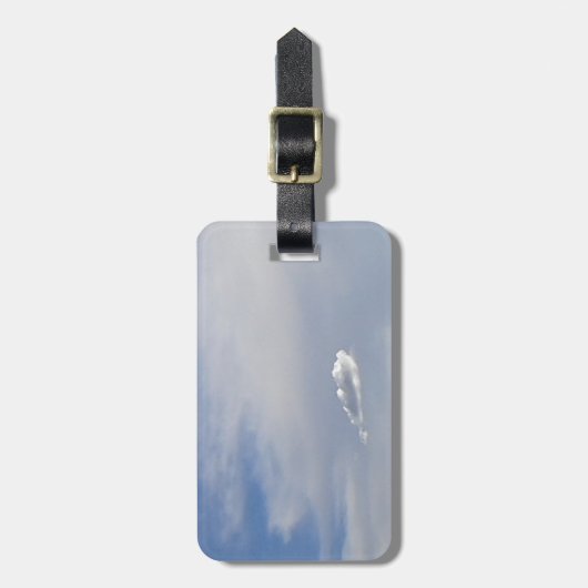 Cloud en cloud bagagelabel (Voorkant verticaal)