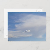 Cloud en cloud briefkaart (Voorkant / Achterkant)