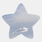 Cloud en cloud ster sticker (Voorkant)