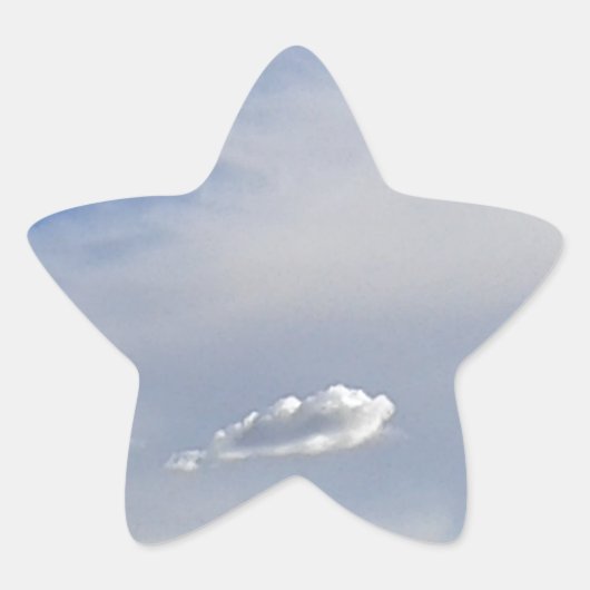 Cloud en cloud ster sticker (Voorkant)
