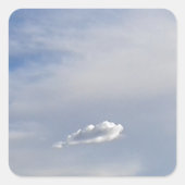 Cloud en cloud vierkante sticker (Voorkant)