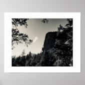 Cloud en Rock Yosemite Zwart-wit Poster (Voorkant)