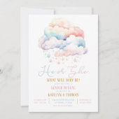 Cloud en sterren Geslacht onthullen uitnodiging (Voorkant)