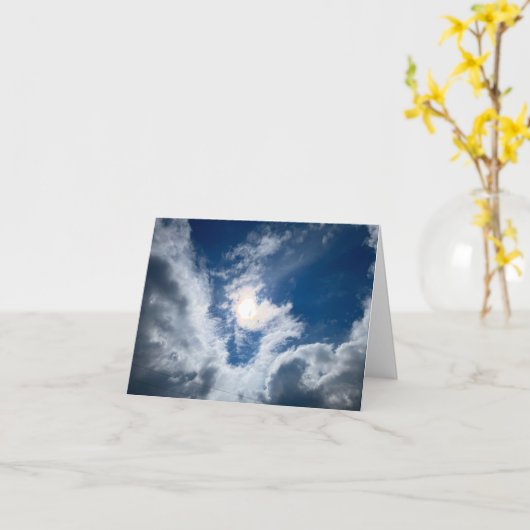 Cloud en Sun #3 Kaart (Gele Bloem)