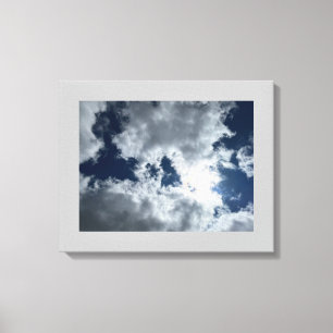 Cloud en Sun #4 Stretched Canvas afdrukken