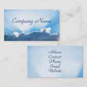 Cloud en Sun Visitekaartje (Voorkant / Achterkant)