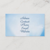 Cloud en Sun Visitekaartje (Achterkant)